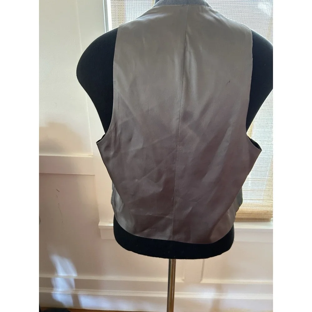 MEN'S VINTAGE VEST MEDIUM Gray 5 Button Waistcoat 38